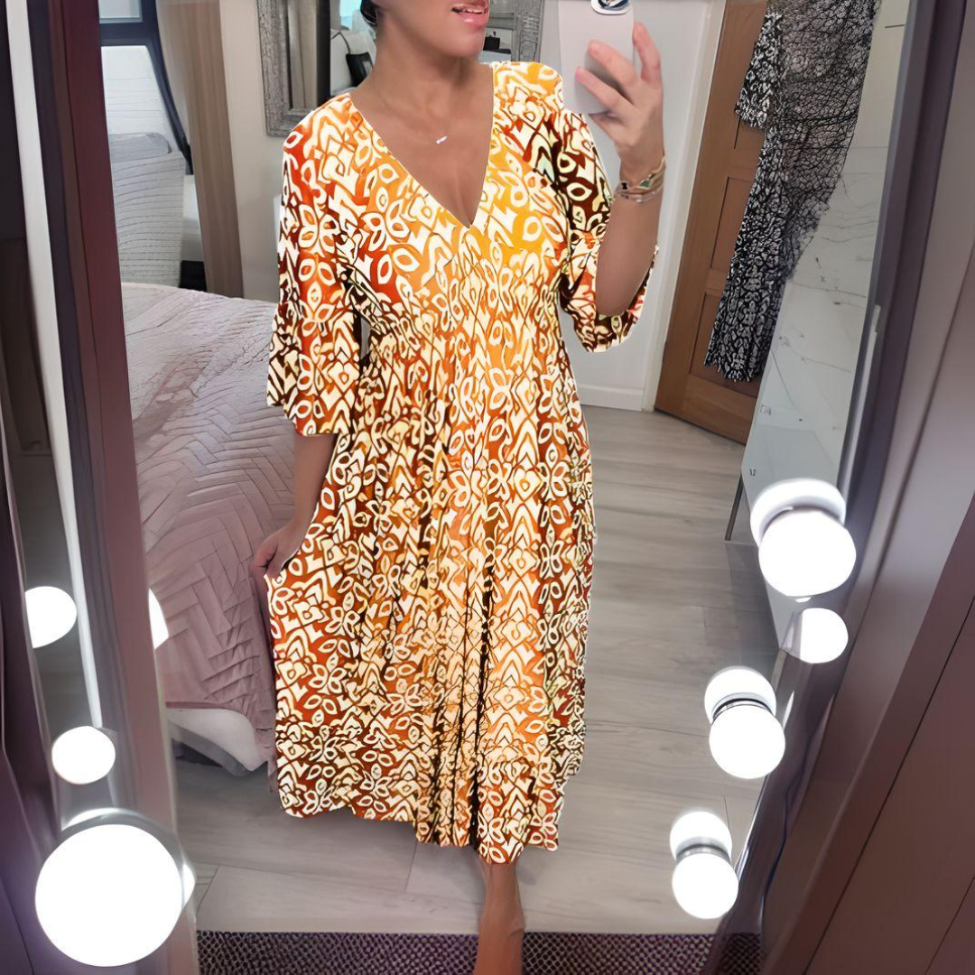 ISABELLA™ | Boho Printed Dress
