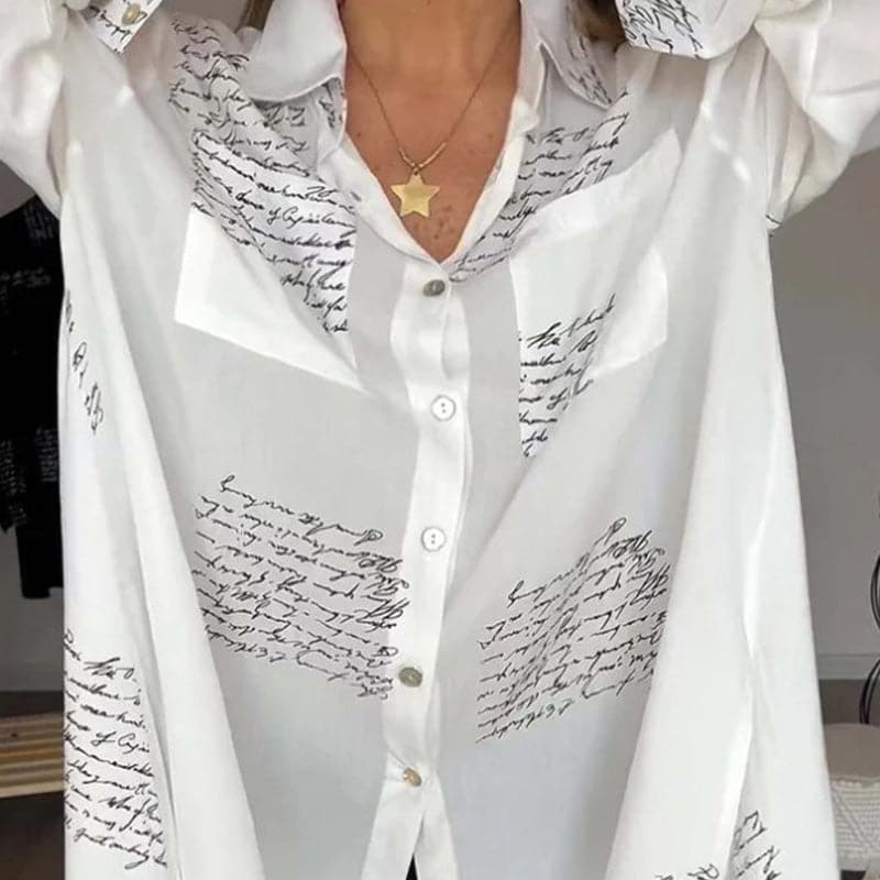 Elira™ Letter Print Shirt