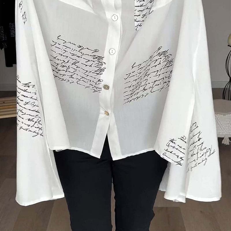 Elira™ Letter Print Shirt