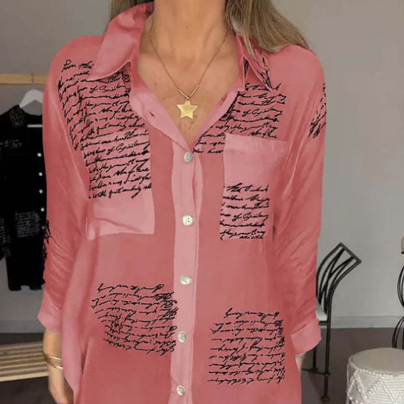 Elira™ Letter Print Shirt