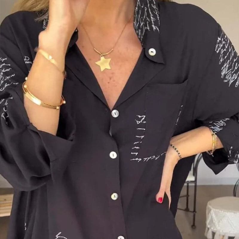 Elira™ Letter Print Shirt