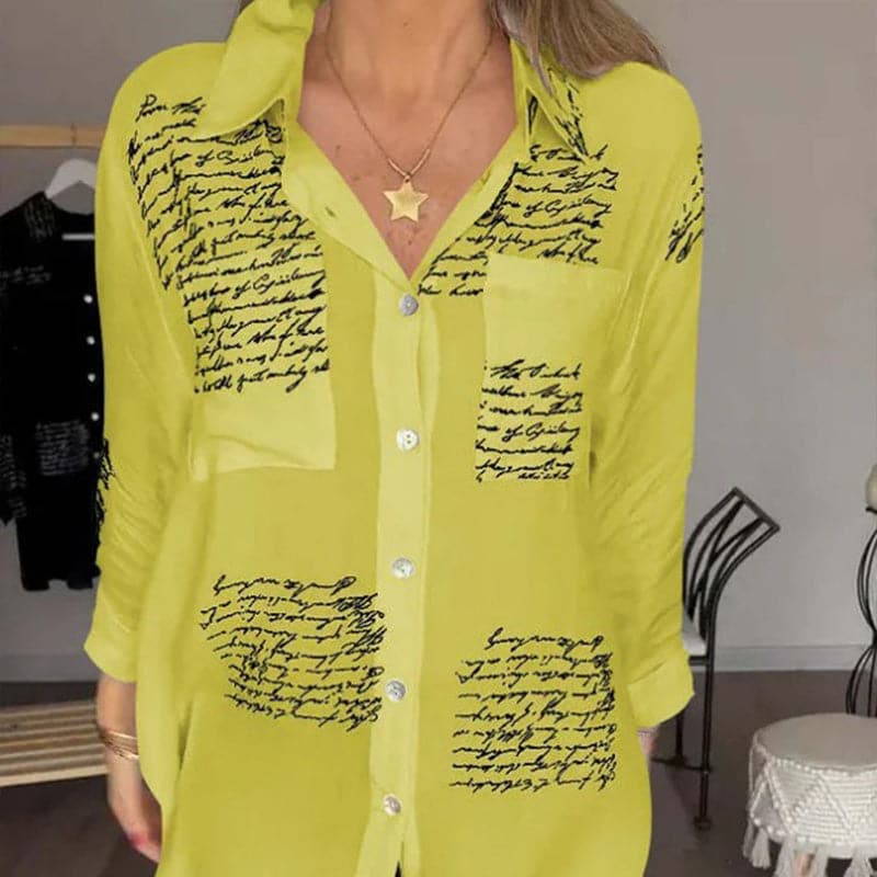 Elira™ Letter Print Shirt