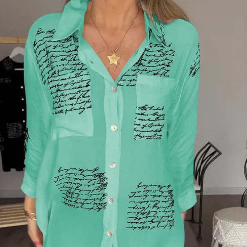 Elira™ Letter Print Shirt