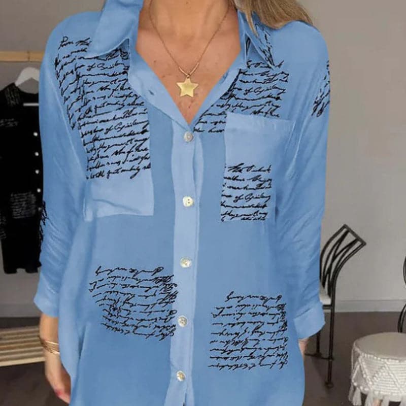 Elira™ Letter Print Shirt