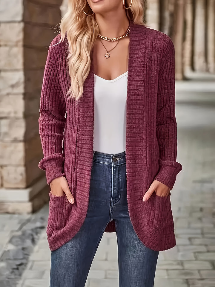 Lena™  Cozy Open-Front Cardigan