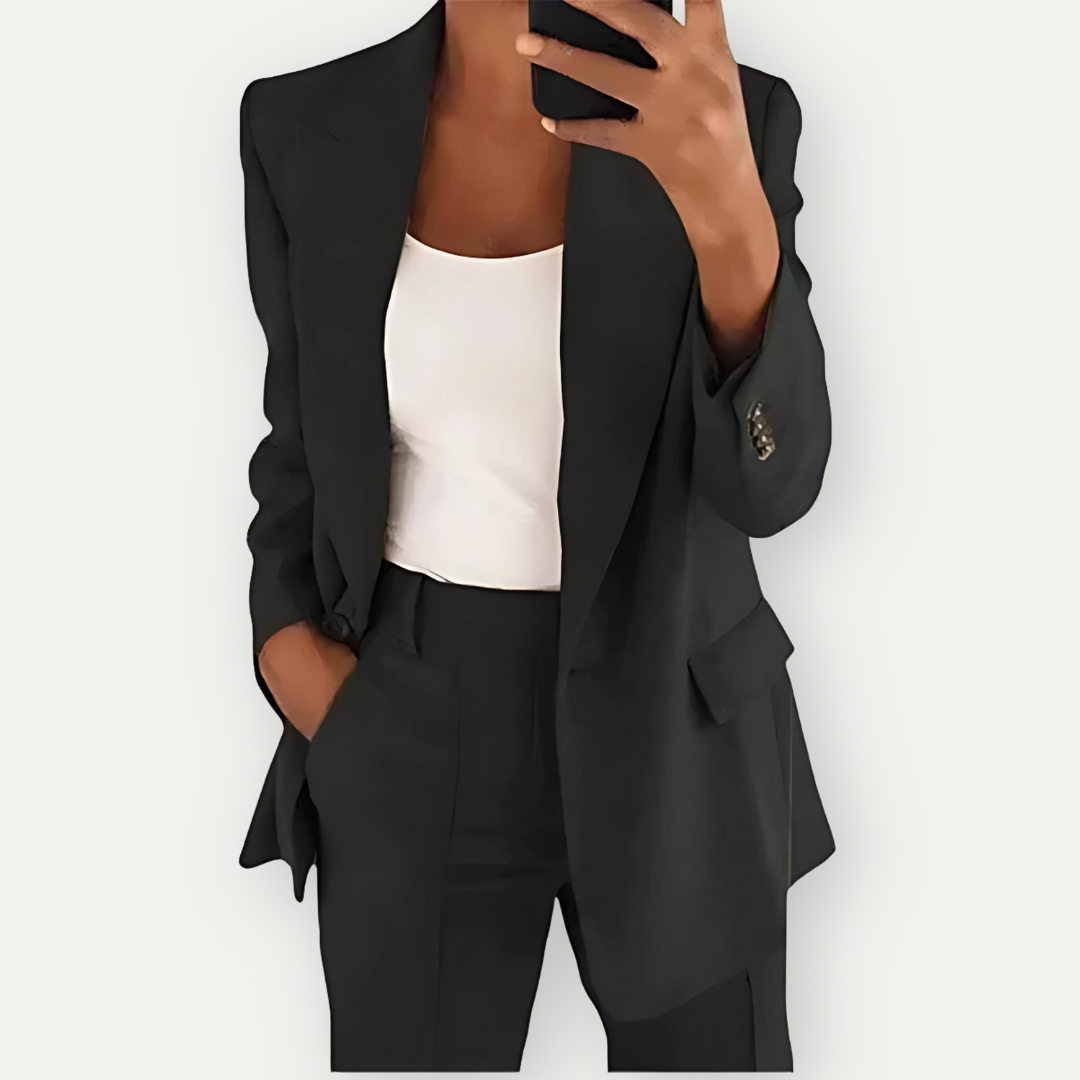 LEYLA - Plain Women's Blazer Set