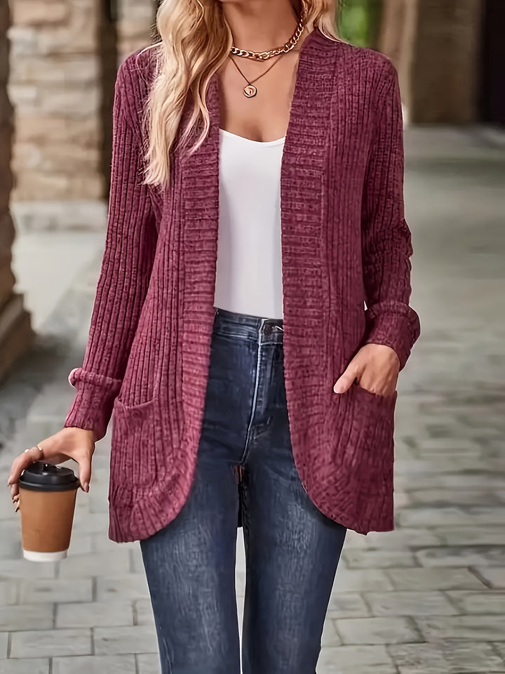 Lena™  Cozy Open-Front Cardigan