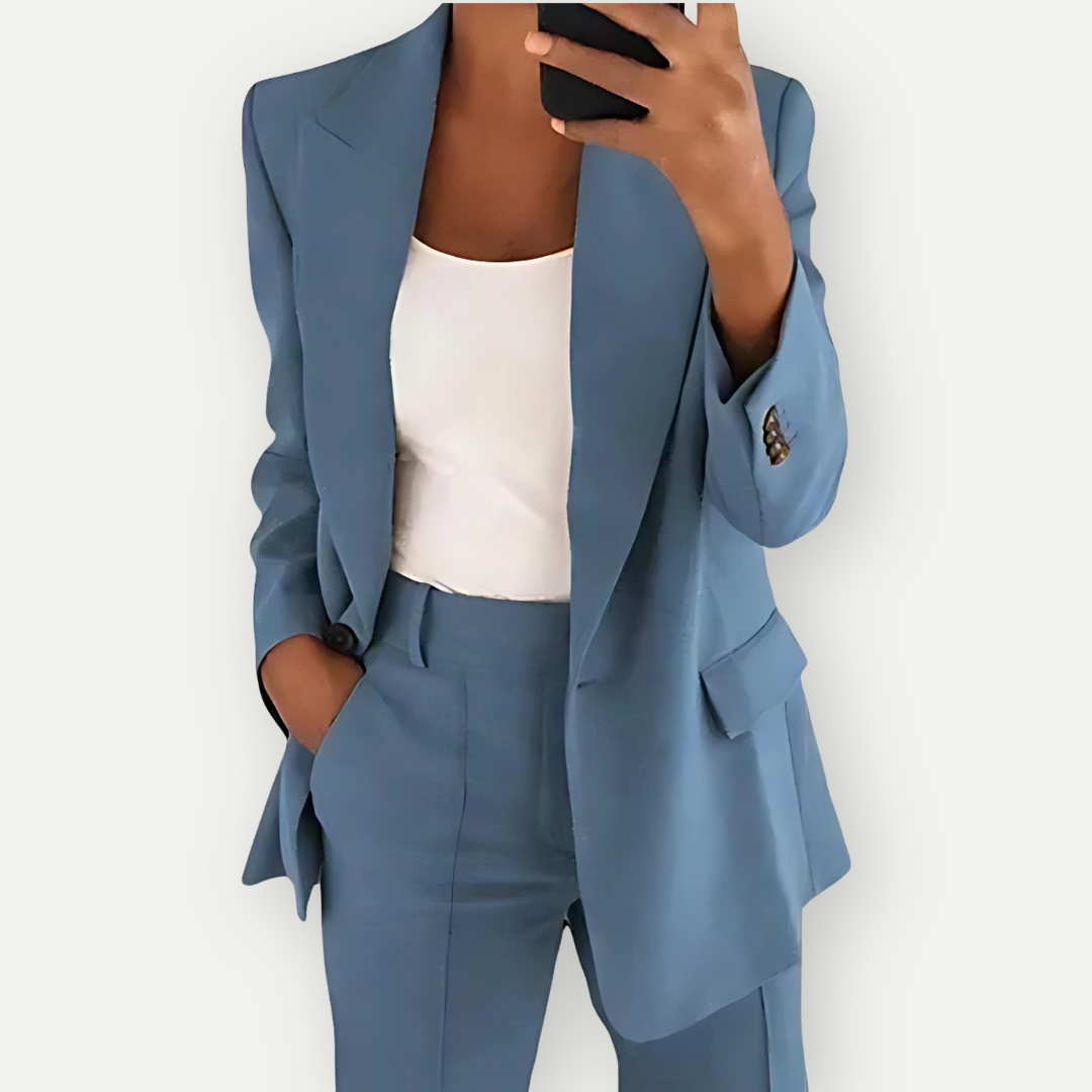 LEYLA - Plain Women's Blazer Set