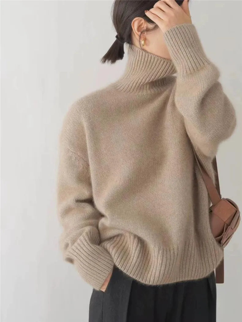 Lisette Turtleneck Cashmere Sweater