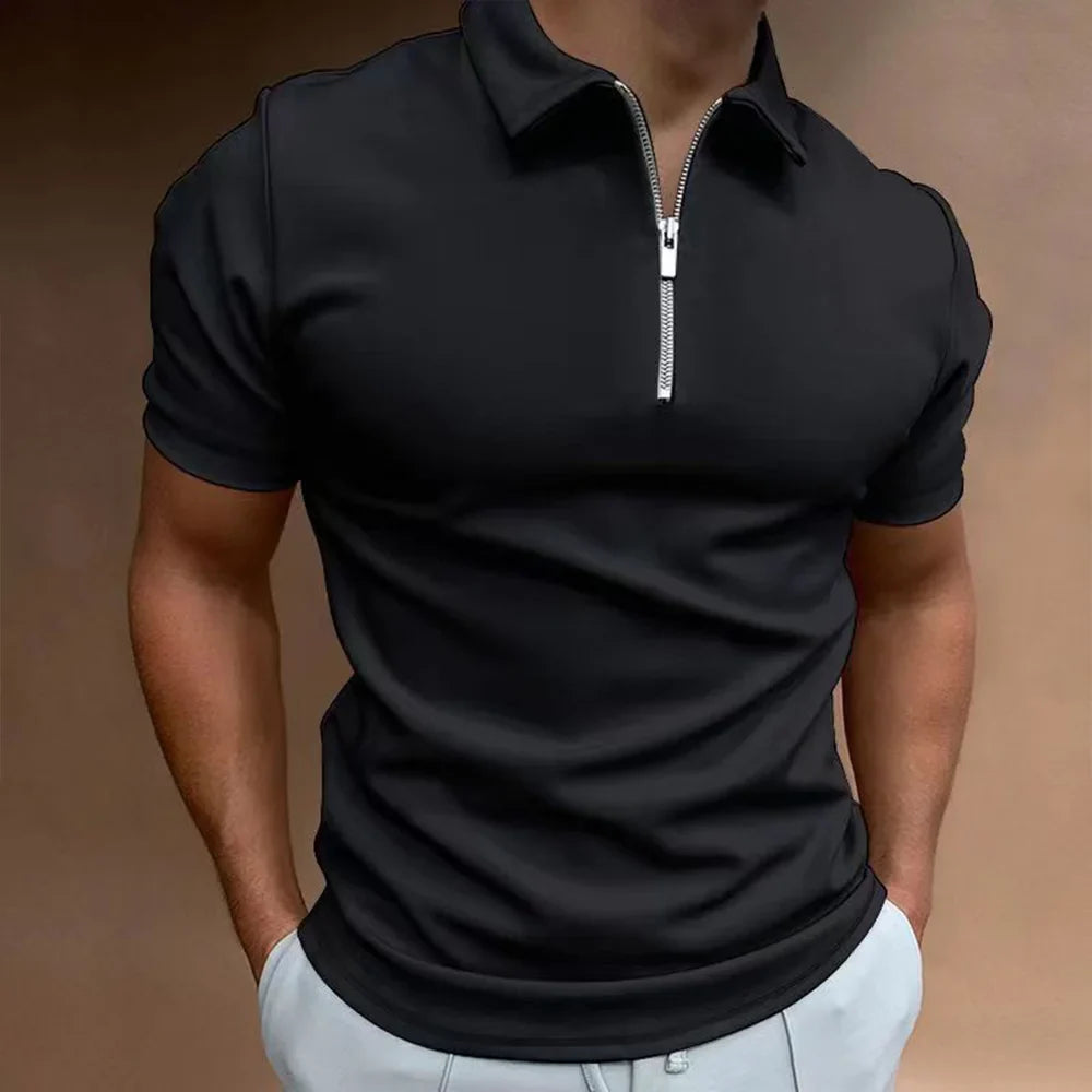 Santiago - polo shirt with zipper