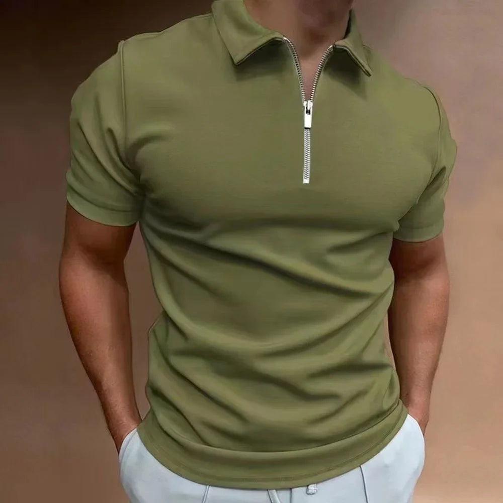 Santiago - polo shirt with zipper