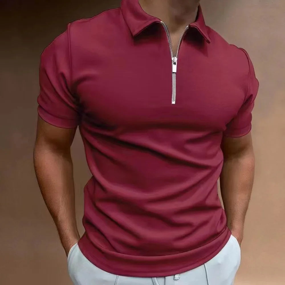 Santiago - polo shirt with zipper