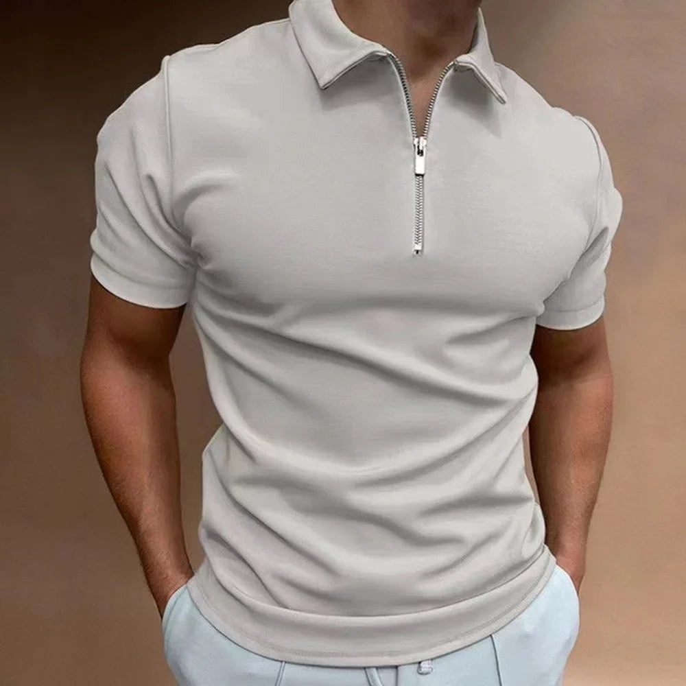 Santiago - polo shirt with zipper