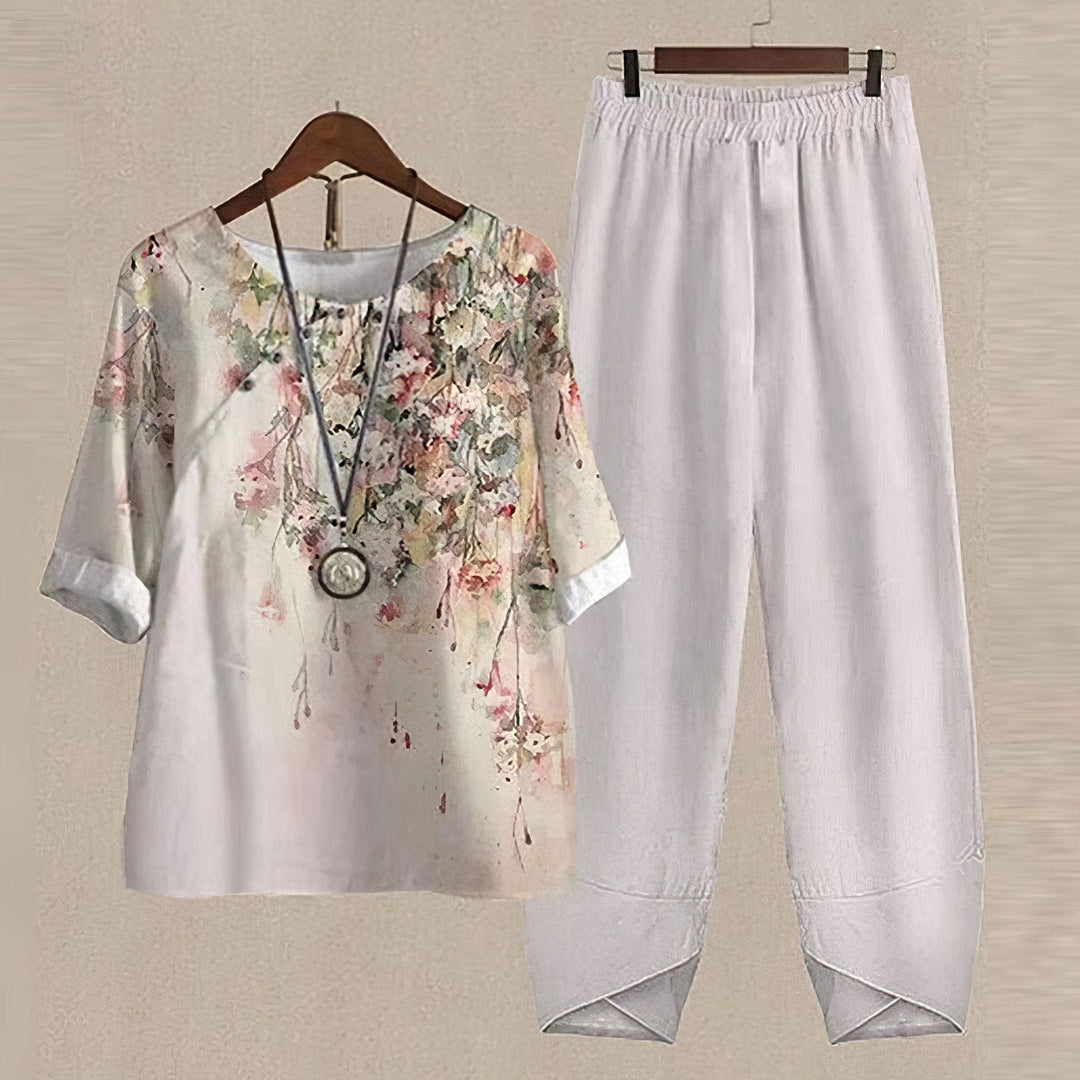 RHEA™ CHIC SHIRT AND PANT SET