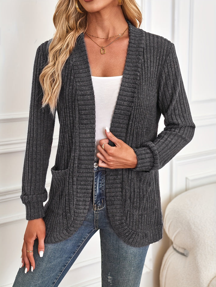 Lena™  Cozy Open-Front Cardigan