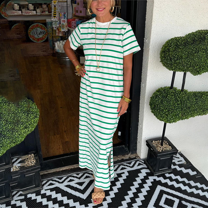 Sara-liv -Striped Maxi Dress