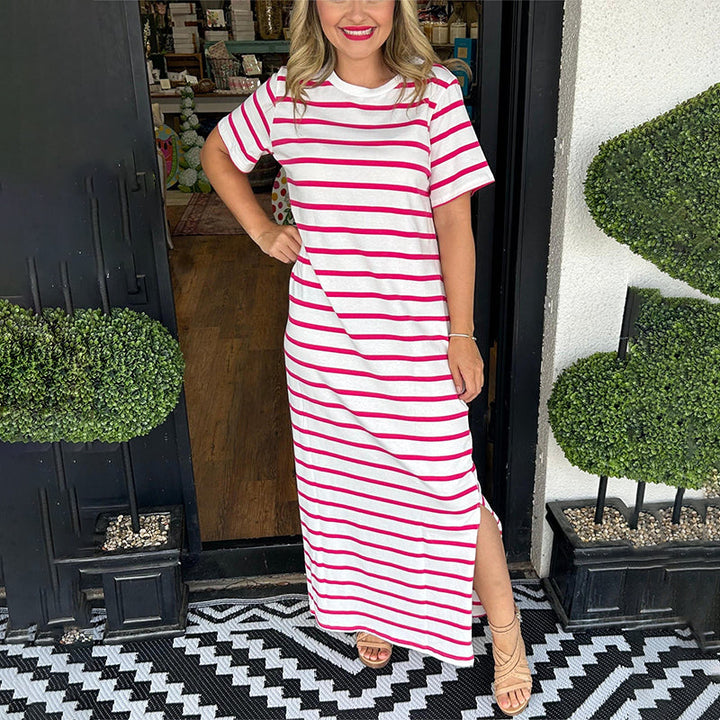 Sara-liv -Striped Maxi Dress