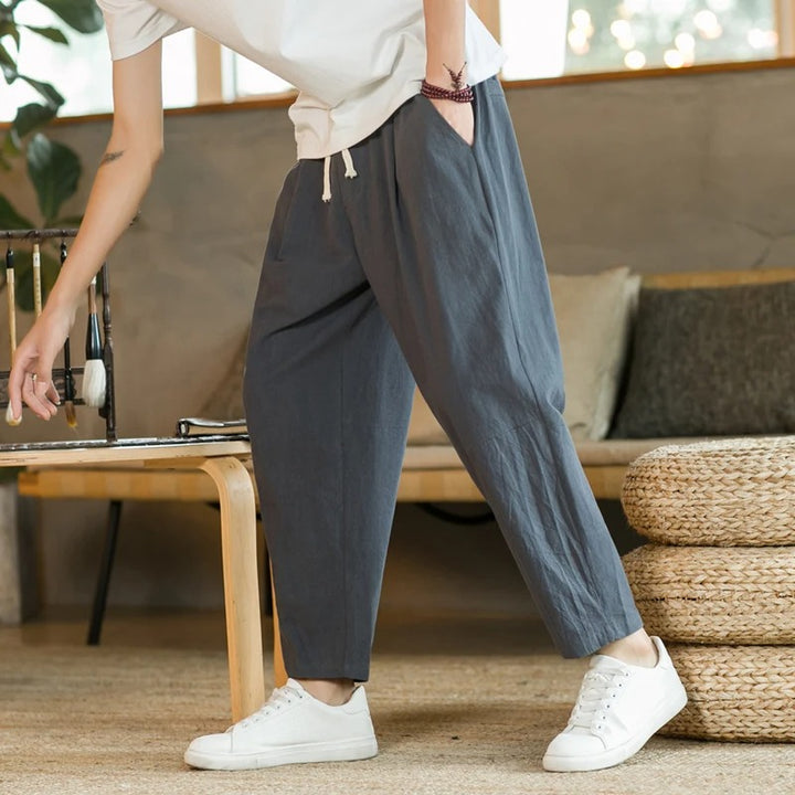 NOAH | Linen Spring Trousers | Buy 1, Get 1 FREE